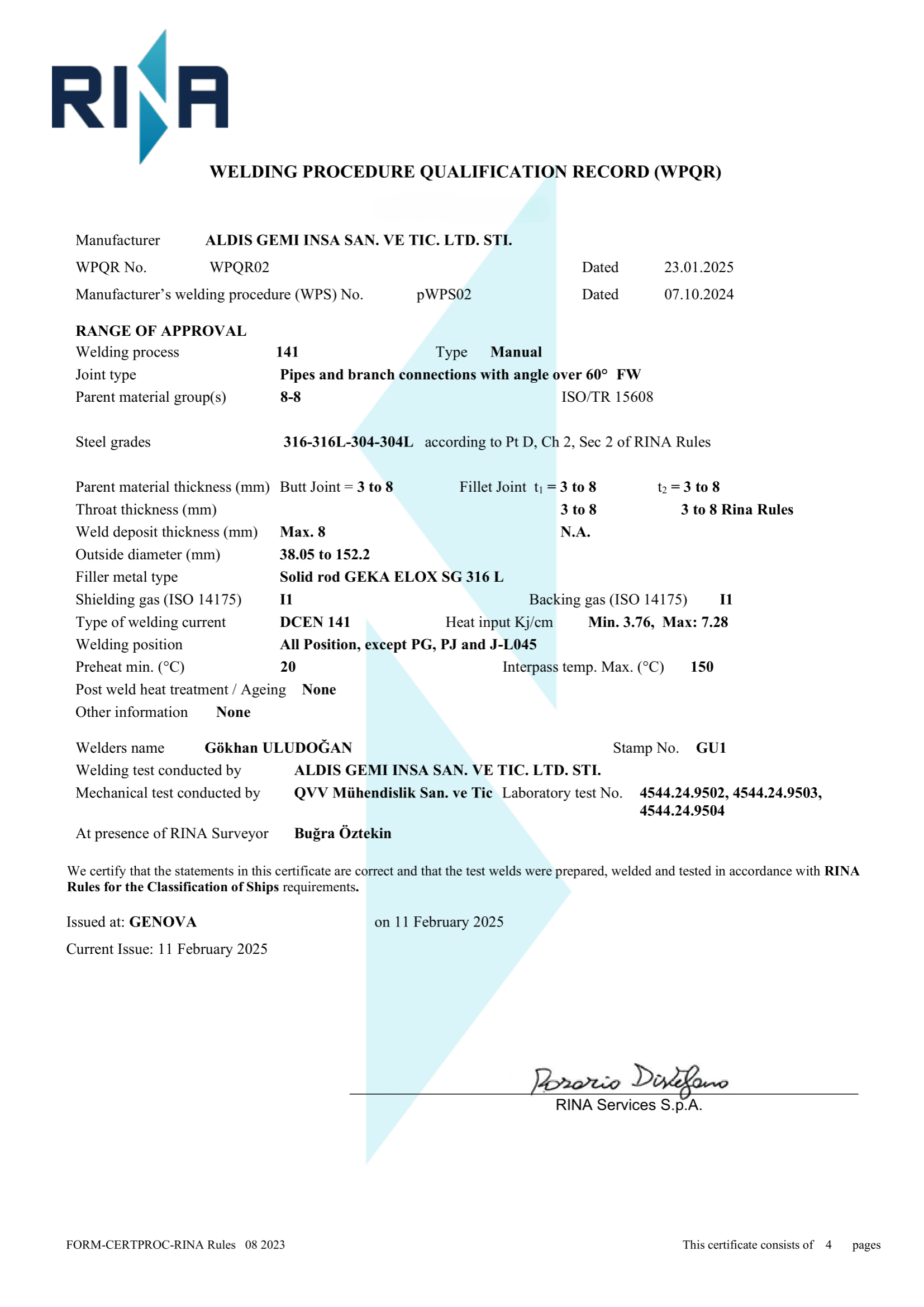 Certificate 2
