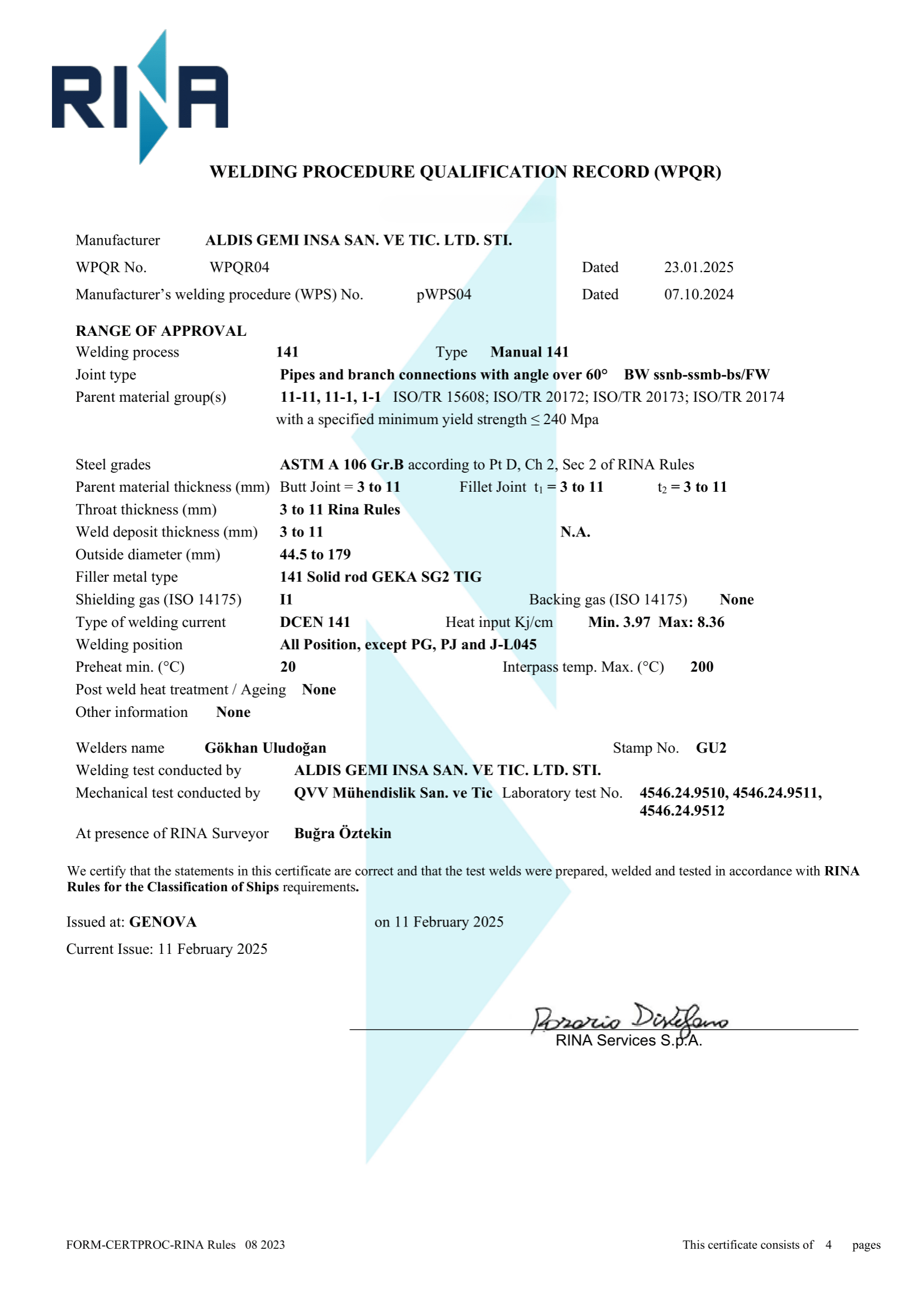 Certificate 2
